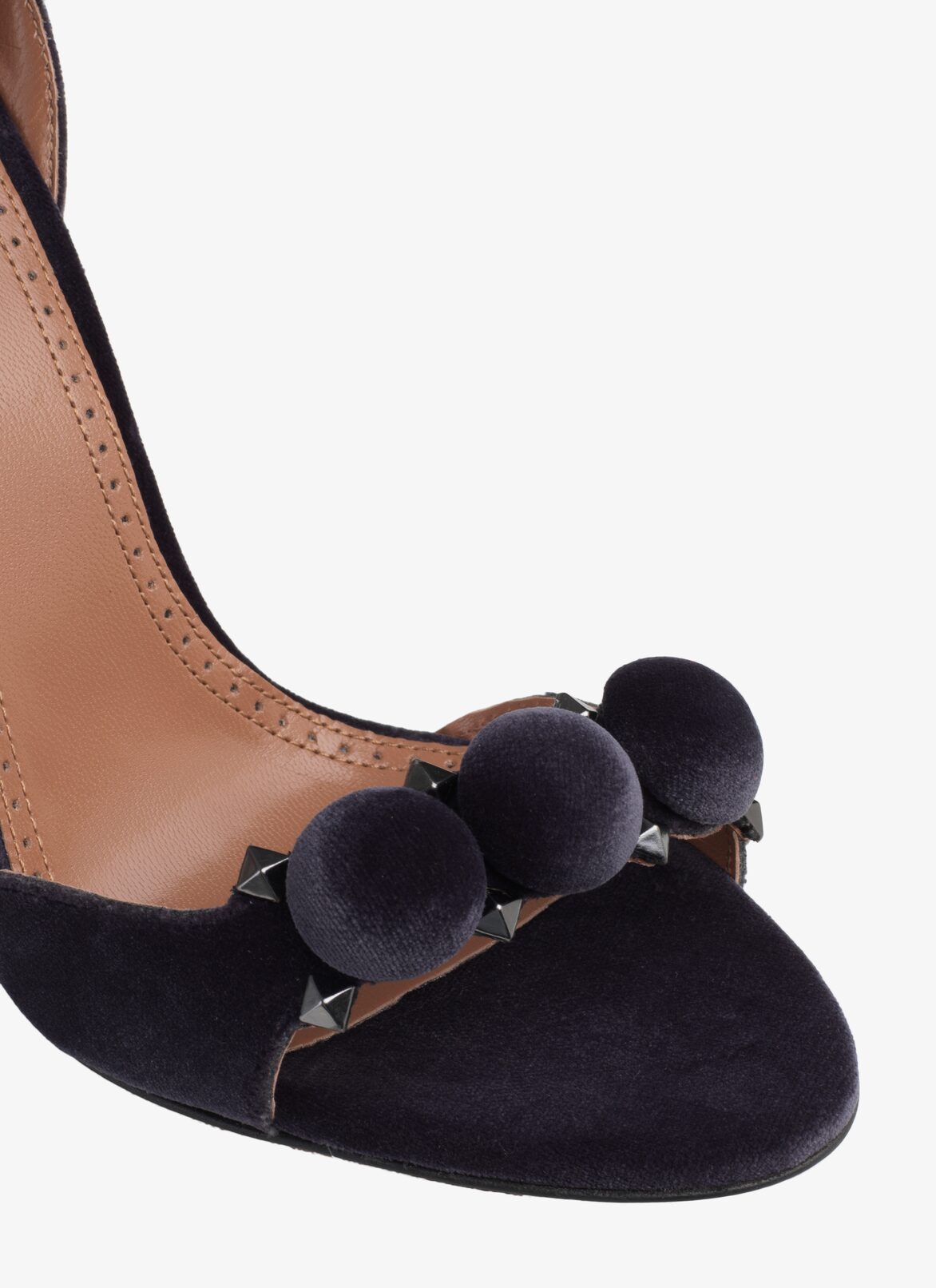 STILETTO SANDAL  ALAÏA ANTHRACITE STILETTO SANDAL